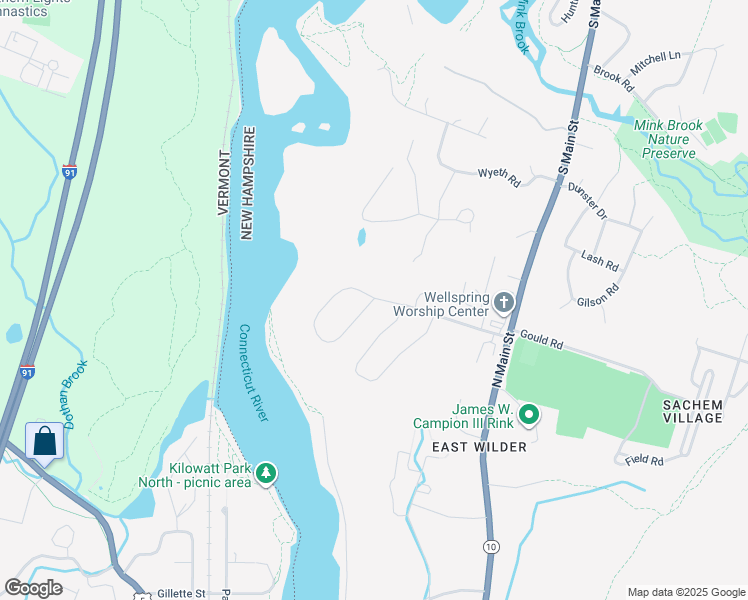 map of restaurants, bars, coffee shops, grocery stores, and more near 65 Oak Ridge Road in Lebanon
