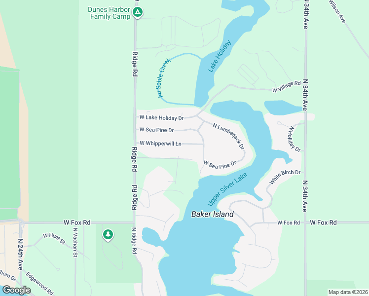 map of restaurants, bars, coffee shops, grocery stores, and more near 8235 West Whipperwill Lane in Mears