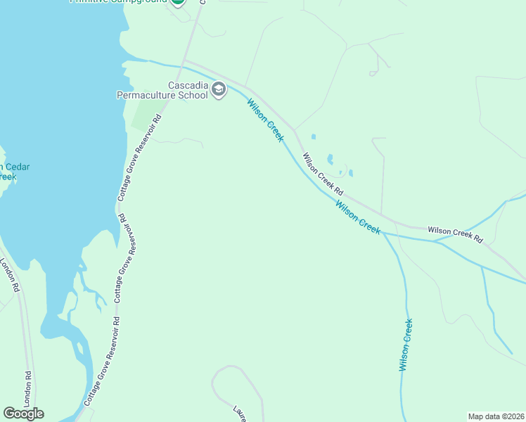 map of restaurants, bars, coffee shops, grocery stores, and more near 74769 Cottage Grove Reservoir Road in Cottage Grove