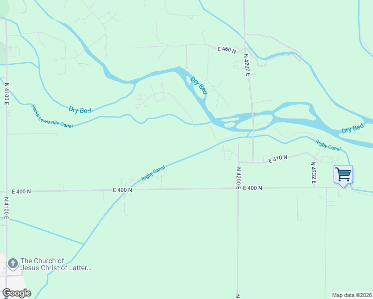map of restaurants, bars, coffee shops, grocery stores, and more near in Rigby