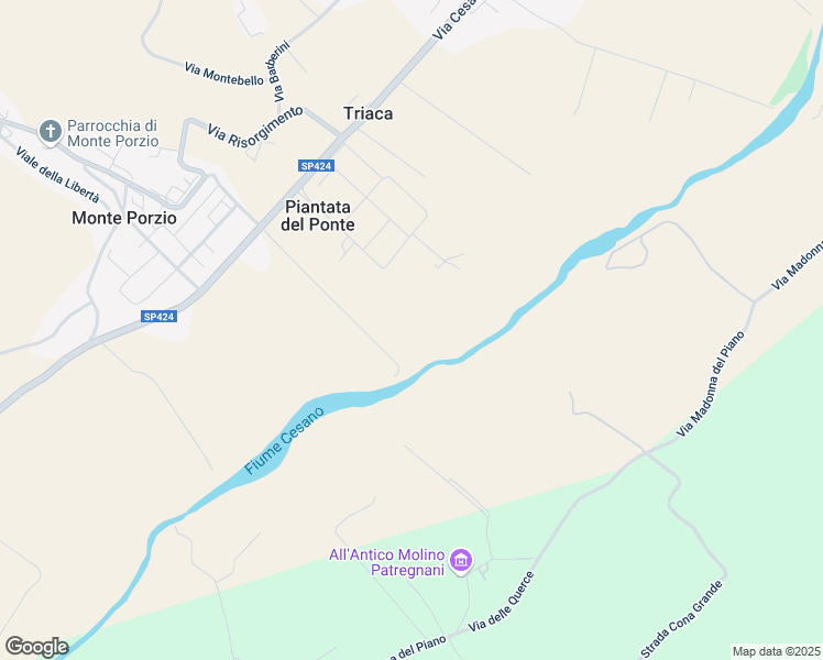 map of restaurants, bars, coffee shops, grocery stores, and more near 5 Via del Molino in Provincia di Pesaro e Urbino