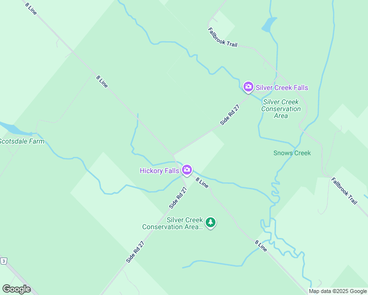 map of restaurants, bars, coffee shops, grocery stores, and more near 12979 27 Sideroad in Halton Hills
