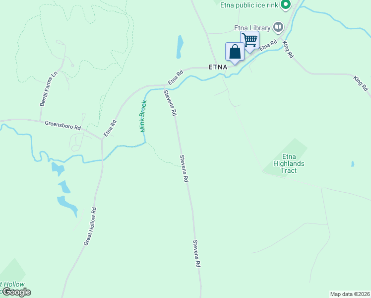 map of restaurants, bars, coffee shops, grocery stores, and more near 18 Stevens Road in Hanover