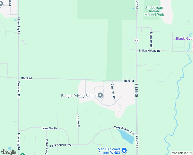 map of restaurants, bars, coffee shops, grocery stores, and more near 1628 Stahl Road in Sheboygan