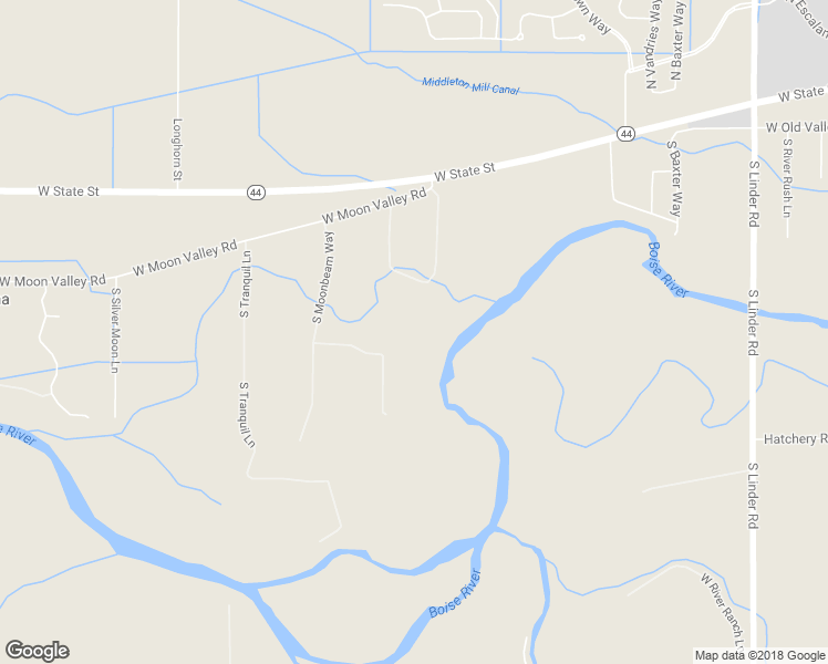 map of restaurants, bars, coffee shops, grocery stores, and more near 5960 West Half Moon Lane in Eagle