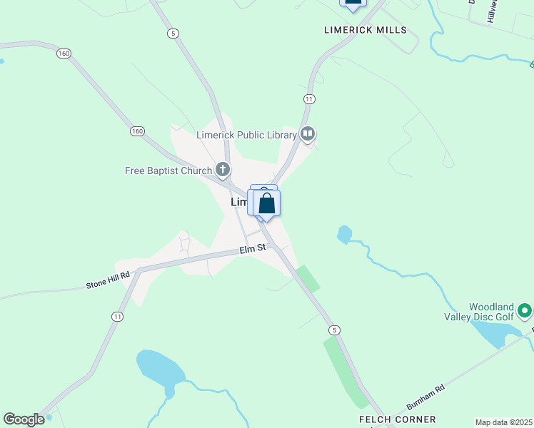 map of restaurants, bars, coffee shops, grocery stores, and more near 34 Main Street in Limerick