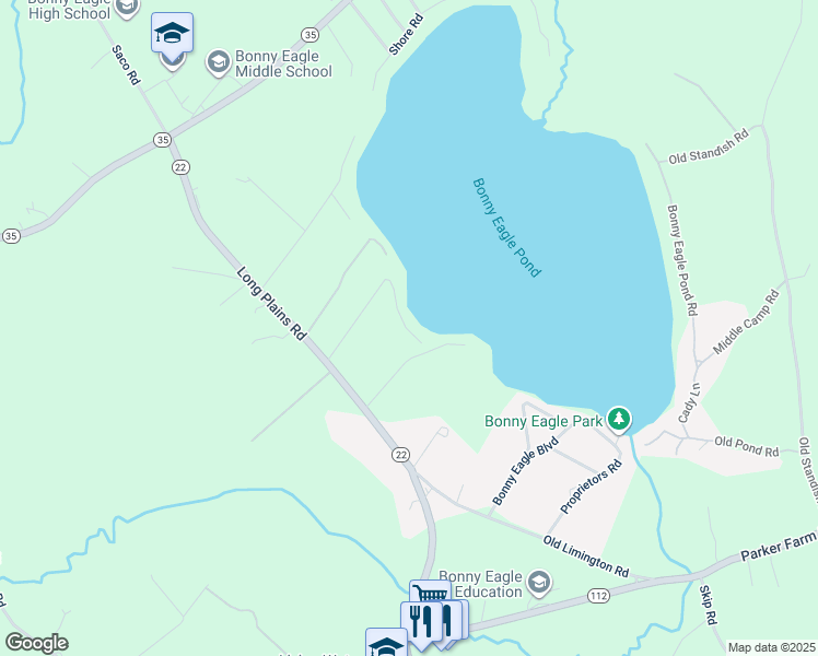 map of restaurants, bars, coffee shops, grocery stores, and more near 68 Hall Road in Buxton