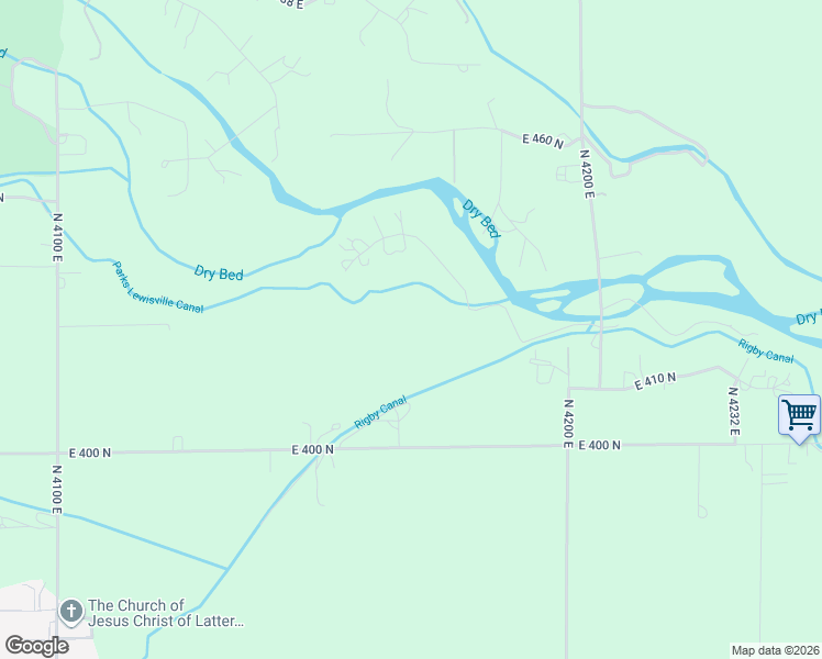 map of restaurants, bars, coffee shops, grocery stores, and more near in Rigby