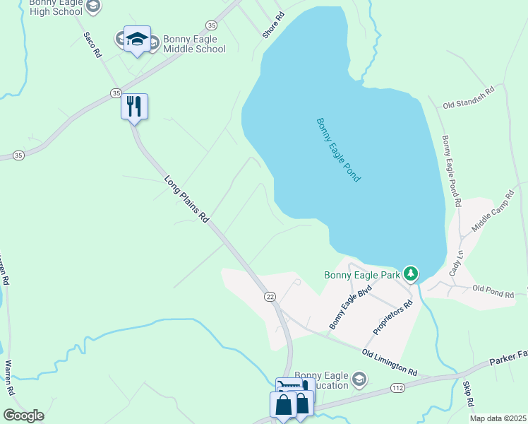 map of restaurants, bars, coffee shops, grocery stores, and more near 68 Hall Road in Buxton