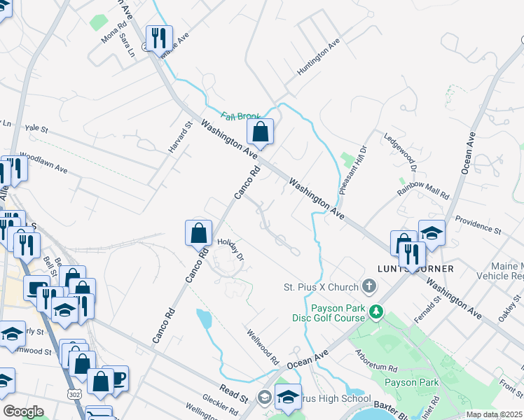 map of restaurants, bars, coffee shops, grocery stores, and more near 109 Tamarlane in Portland