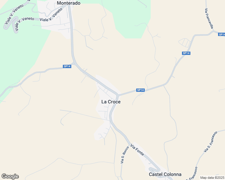 map of restaurants, bars, coffee shops, grocery stores, and more near 41 Via Croce in La Croce