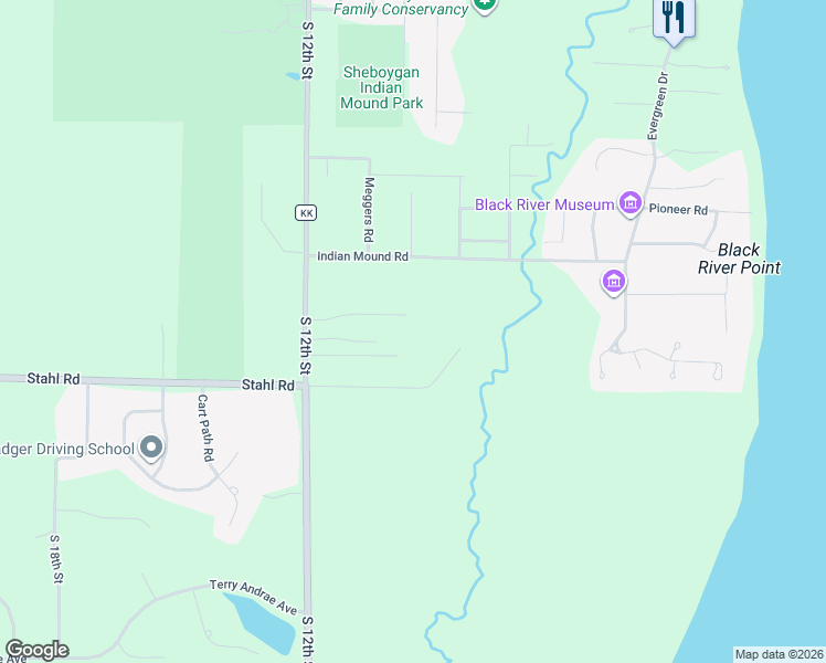 map of restaurants, bars, coffee shops, grocery stores, and more near 929 Wood Court in Sheboygan