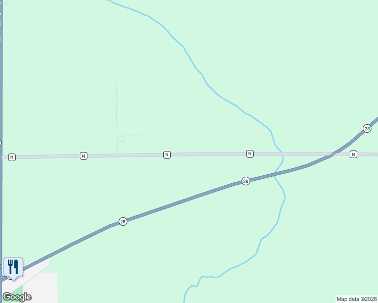 map of restaurants, bars, coffee shops, grocery stores, and more near W4548 County Road N in Waldo
