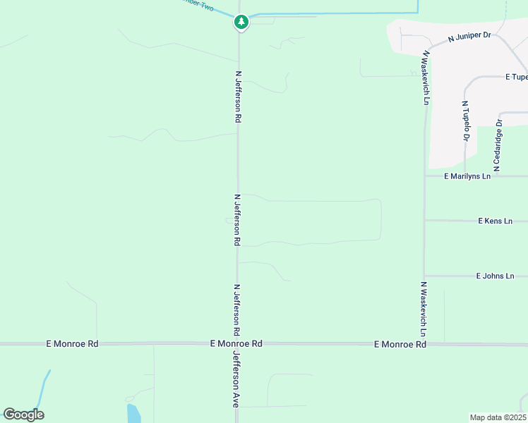 map of restaurants, bars, coffee shops, grocery stores, and more near 3552 East Jane Drive in Midland