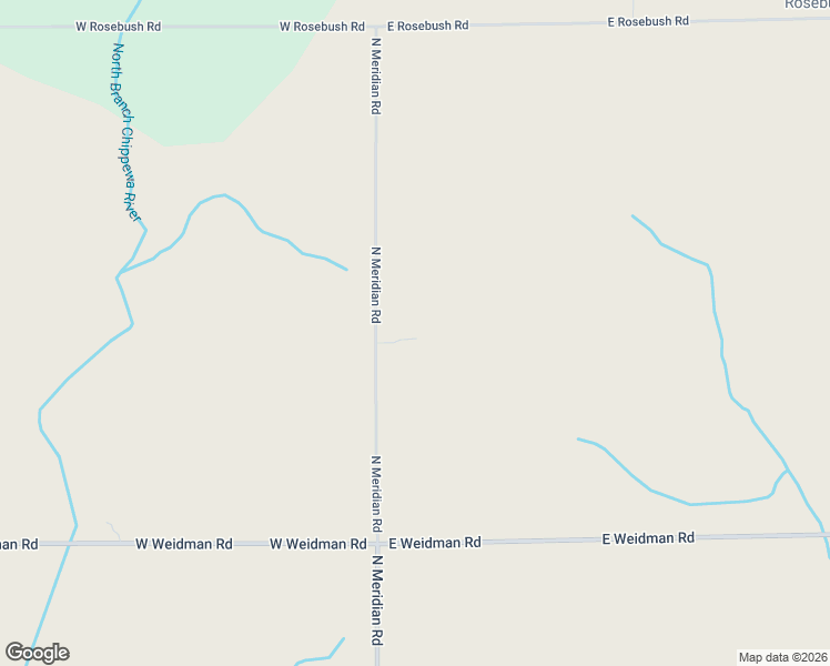 map of restaurants, bars, coffee shops, grocery stores, and more near 3424-3428 North Meridian Road in Mount Pleasant