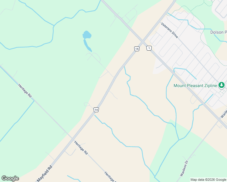 map of restaurants, bars, coffee shops, grocery stores, and more near 767 Mayfield Road in Brampton