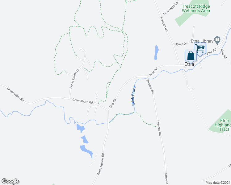 map of restaurants, bars, coffee shops, grocery stores, and more near 16 Etna Road in Hanover