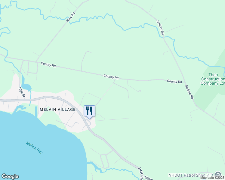 map of restaurants, bars, coffee shops, grocery stores, and more near 1 Prospect Hill in Tuftonboro