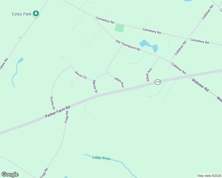 map of restaurants, bars, coffee shops, grocery stores, and more near 720 Parker Farm Road in Buxton