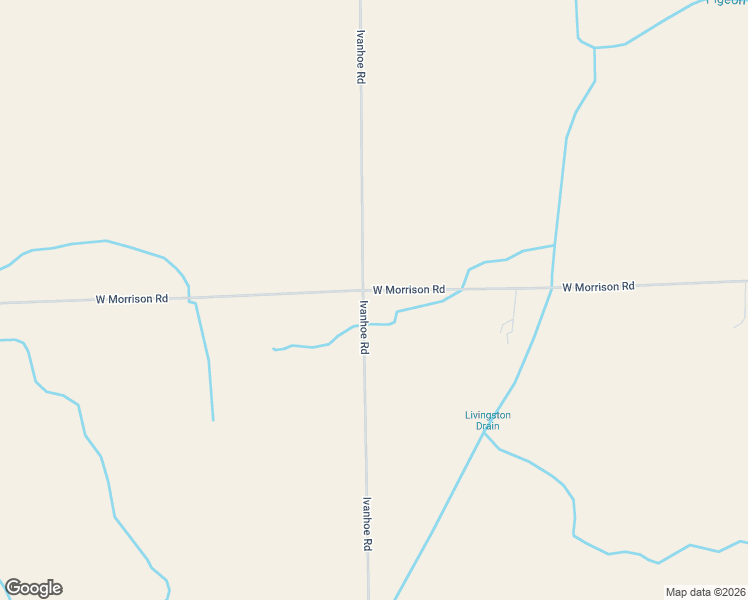 map of restaurants, bars, coffee shops, grocery stores, and more near 5009 Ivanhoe Road in Ubly