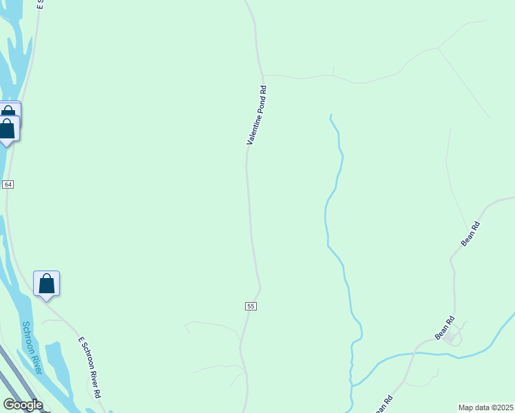 map of restaurants, bars, coffee shops, grocery stores, and more near 206 County Route 55 in Pottersville