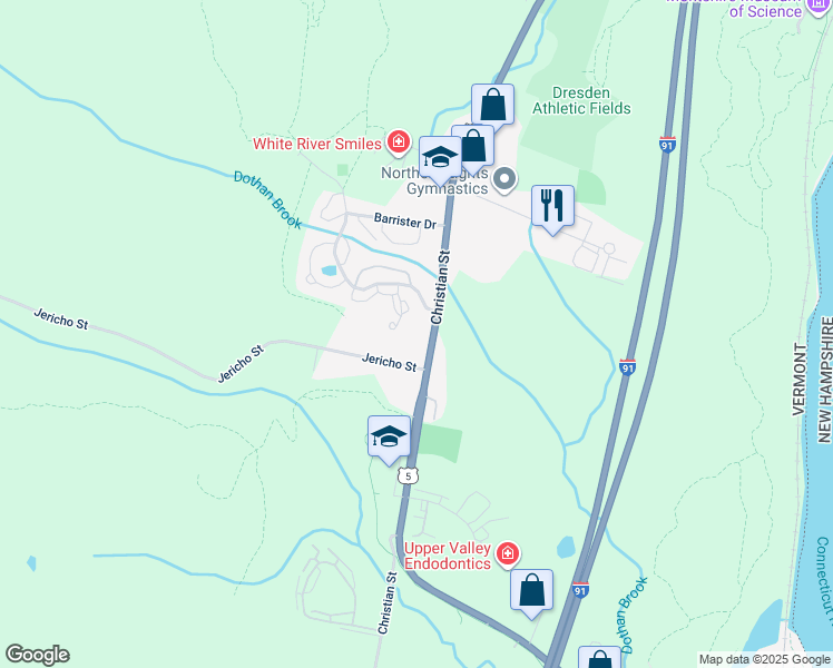 map of restaurants, bars, coffee shops, grocery stores, and more near 55 Heather Drive in Hartford