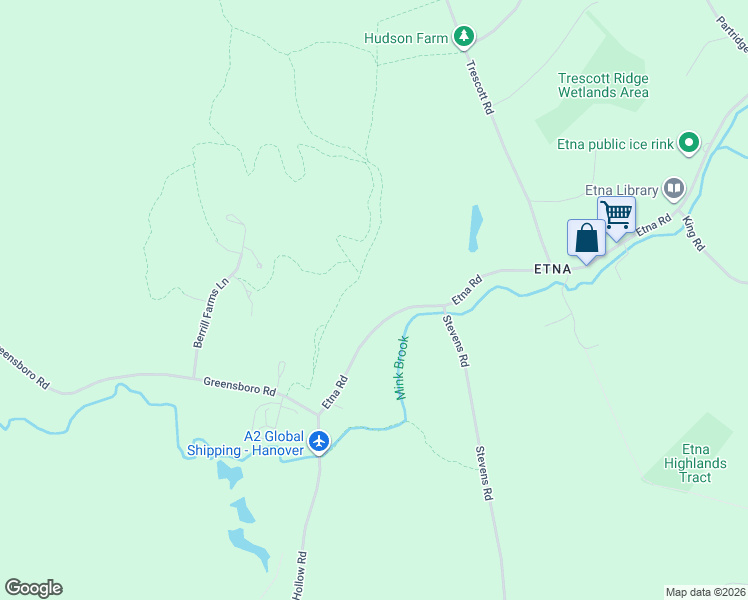 map of restaurants, bars, coffee shops, grocery stores, and more near 36 Etna Road in Hanover