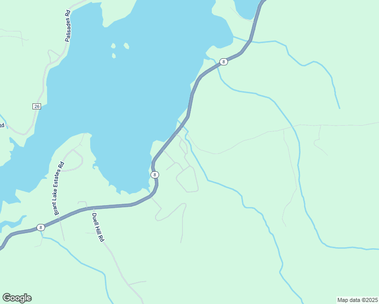 map of restaurants, bars, coffee shops, grocery stores, and more near 26 Butler Loop in Brant Lake