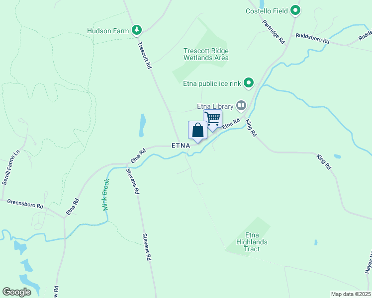 map of restaurants, bars, coffee shops, grocery stores, and more near 85 Etna Road in Hanover