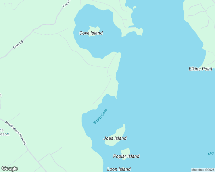 map of restaurants, bars, coffee shops, grocery stores, and more near 43 Edgewater Drive in Moultonborough