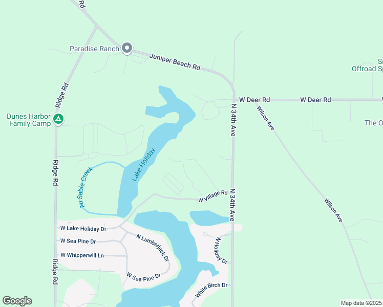 map of restaurants, bars, coffee shops, grocery stores, and more near 7838 West Village Road in Mears