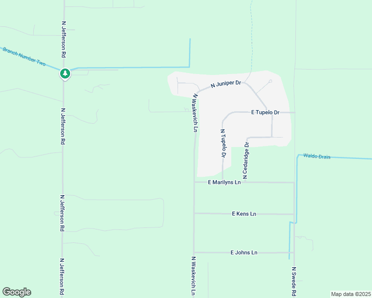 map of restaurants, bars, coffee shops, grocery stores, and more near 2803 North Waskevich Lane in Midland