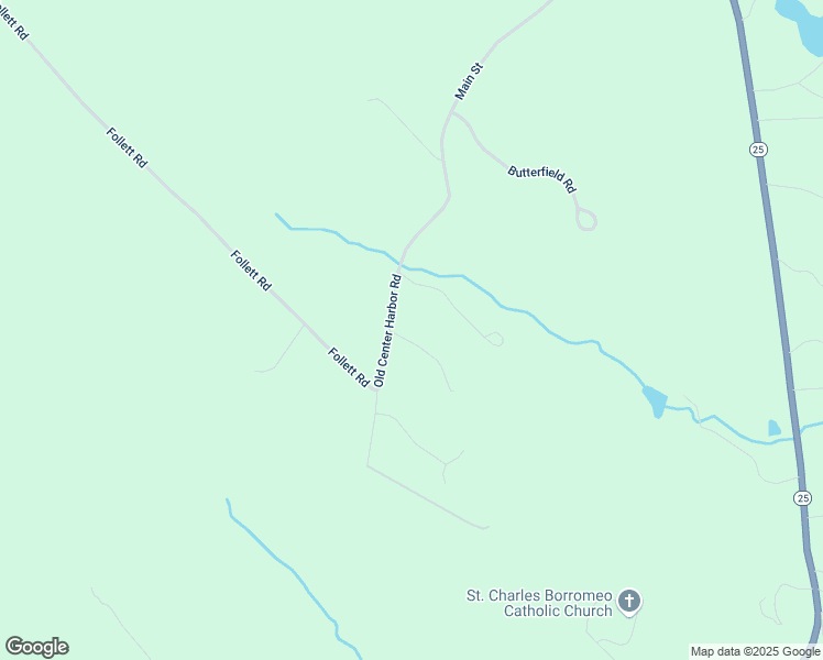 map of restaurants, bars, coffee shops, grocery stores, and more near 161 Old Center Harbor Road in Meredith