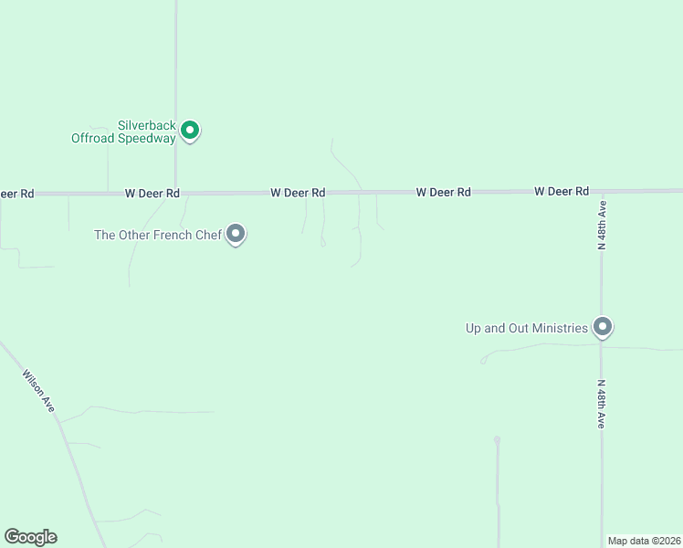 map of restaurants, bars, coffee shops, grocery stores, and more near 6835 West Deer Road in Mears