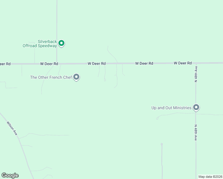 map of restaurants, bars, coffee shops, grocery stores, and more near 6835 West Deer Road in Mears