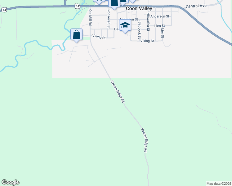 map of restaurants, bars, coffee shops, grocery stores, and more near S921 Sveum Ridge Road in Coon Valley