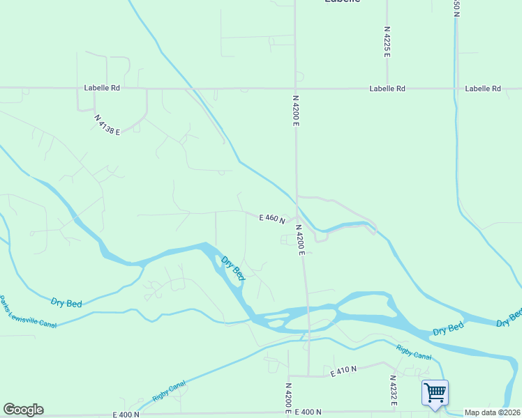 map of restaurants, bars, coffee shops, grocery stores, and more near 4191-4195 East 460 North in Rigby