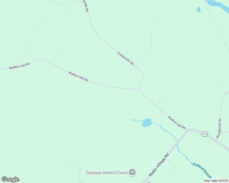 map of restaurants, bars, coffee shops, grocery stores, and more near 65 Walker Hill Road in Ossipee