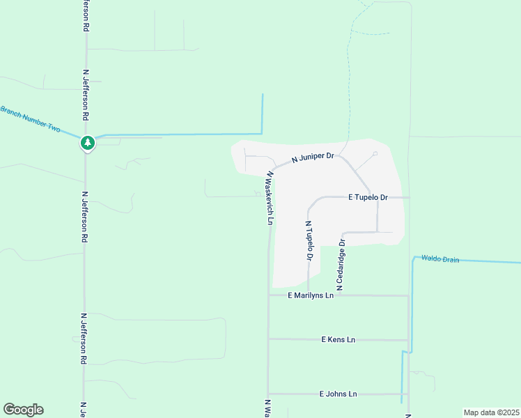 map of restaurants, bars, coffee shops, grocery stores, and more near 2835 North Waskevich Lane in Midland