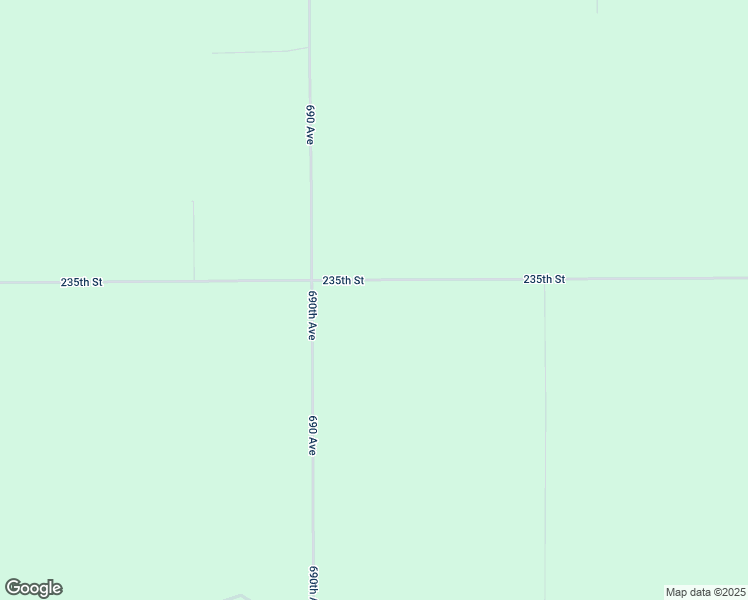 map of restaurants, bars, coffee shops, grocery stores, and more near 69161 235th Street in Dexter