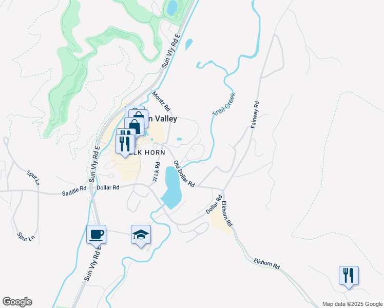 map of restaurants, bars, coffee shops, grocery stores, and more near 1015 Atelier Condo Drive in Sun Valley