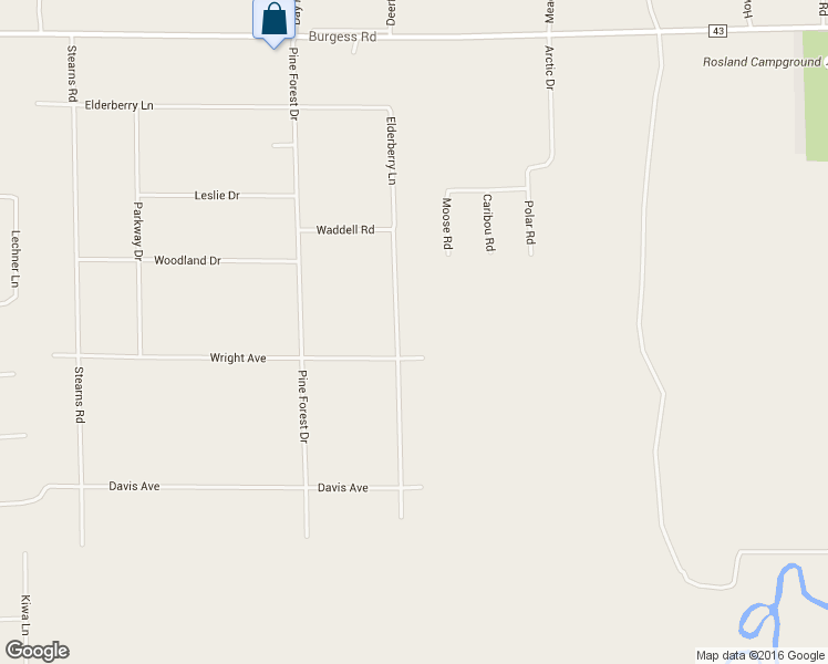 map of restaurants, bars, coffee shops, grocery stores, and more near 52172 Elderberry Lane in La Pine