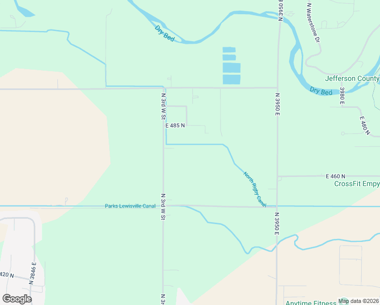 map of restaurants, bars, coffee shops, grocery stores, and more near 472 North 3900 East in Rigby