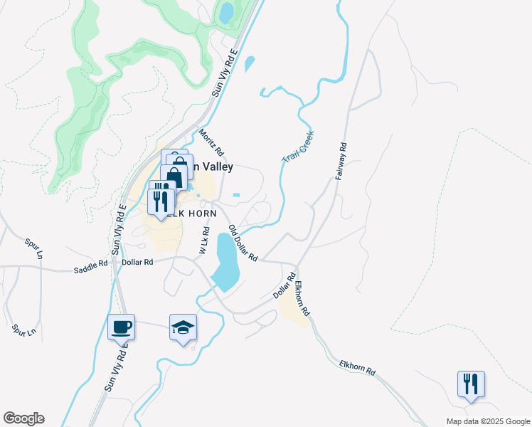 map of restaurants, bars, coffee shops, grocery stores, and more near 1044 Atelier Condo Drive in Sun Valley