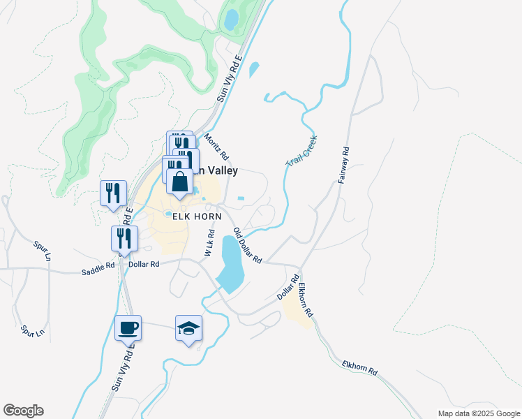 map of restaurants, bars, coffee shops, grocery stores, and more near 1044 Atelier Condo Drive in Sun Valley