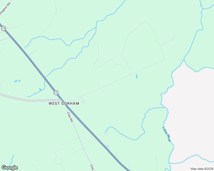 map of restaurants, bars, coffee shops, grocery stores, and more near 35 Rust Road in Gorham