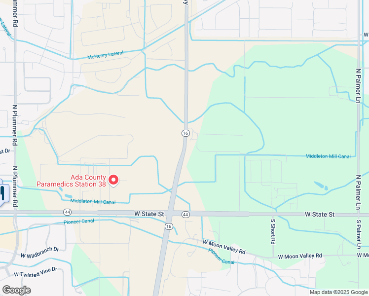 map of restaurants, bars, coffee shops, grocery stores, and more near 46 Emmett Highway in Star