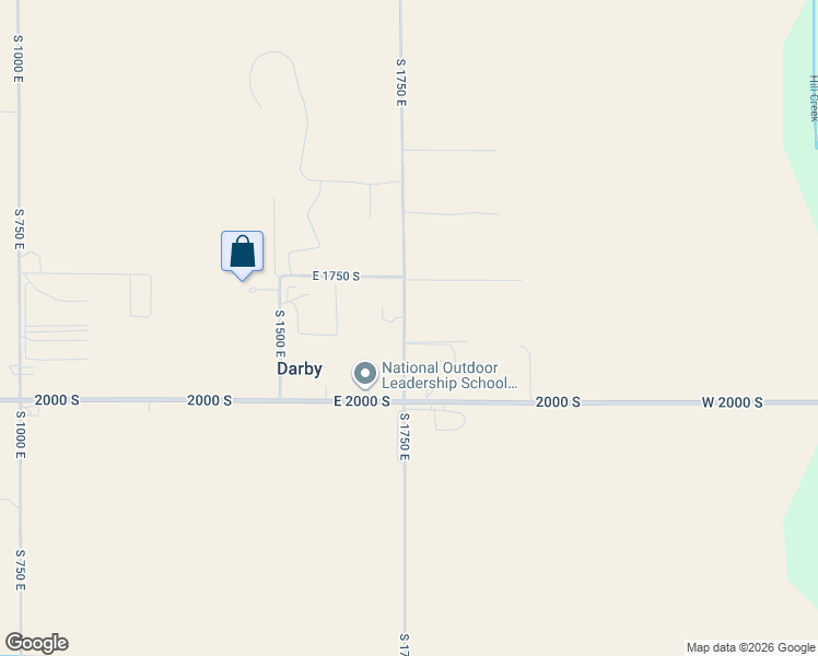 map of restaurants, bars, coffee shops, grocery stores, and more near 1855 South 1750 East in Driggs