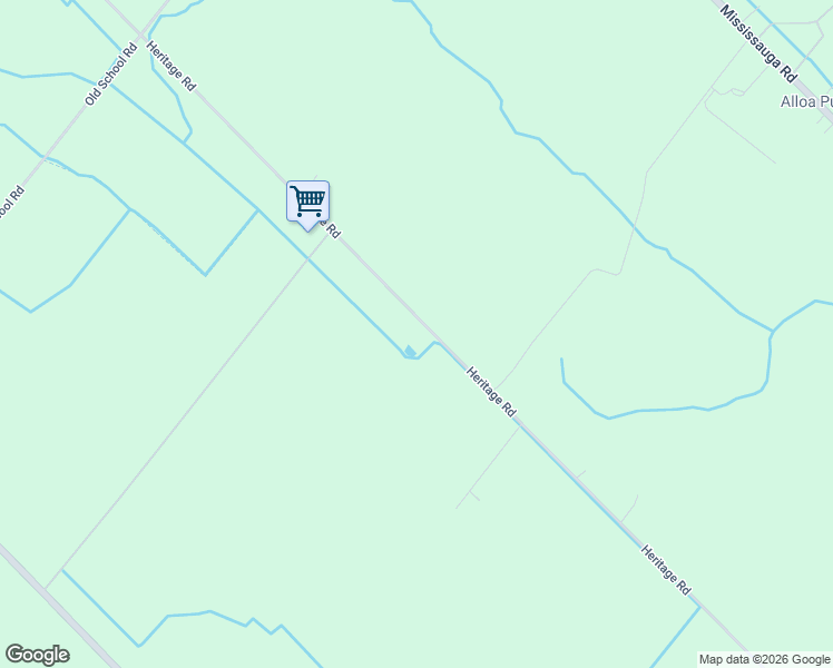 map of restaurants, bars, coffee shops, grocery stores, and more near 12592 Heritage Road in Regional Municipality of Peel