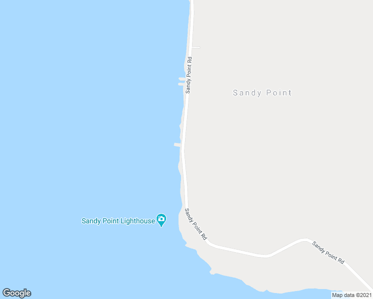 map of restaurants, bars, coffee shops, grocery stores, and more near 1487 Sandy Point Road in Shelburne